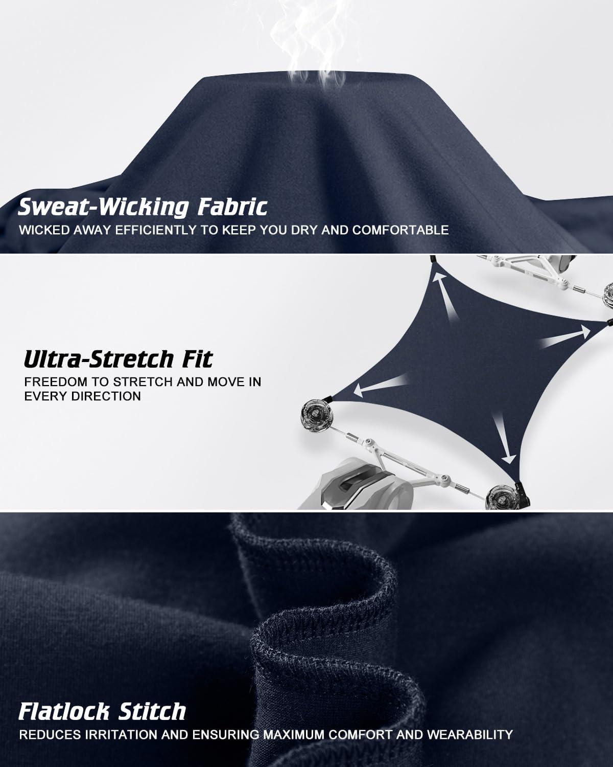 imageCL convallaria Long Johns Thermal Underwear for Men Soft Fleece Lined Base Layer Cold Weather Top Bottom Gift SetHeavyweightcrew Neckcharcoal