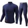 Midweight-turtle Neck-navy Blue