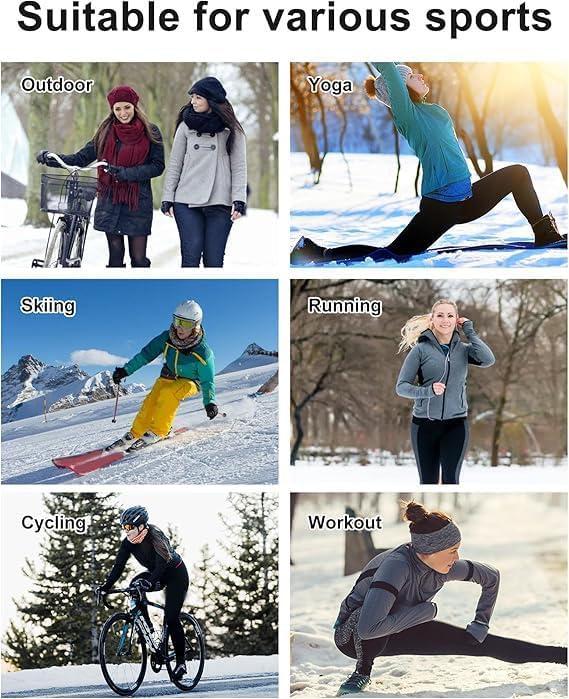 imageCL convallaria Turtleneck Thermal Underwear Shirts Women Fleece Lined Base Layer Tops Long Sleeve 2 4 PackScoop Neckblack Black