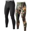imageMens Thermal Pants Fleece Lined Long Johns Compression Bottom Athletic Base Layer Cold Weather Gear 1 2 4 PcsBlackCamo