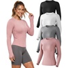 Black+white+heather Ligth Gray+gray Pink