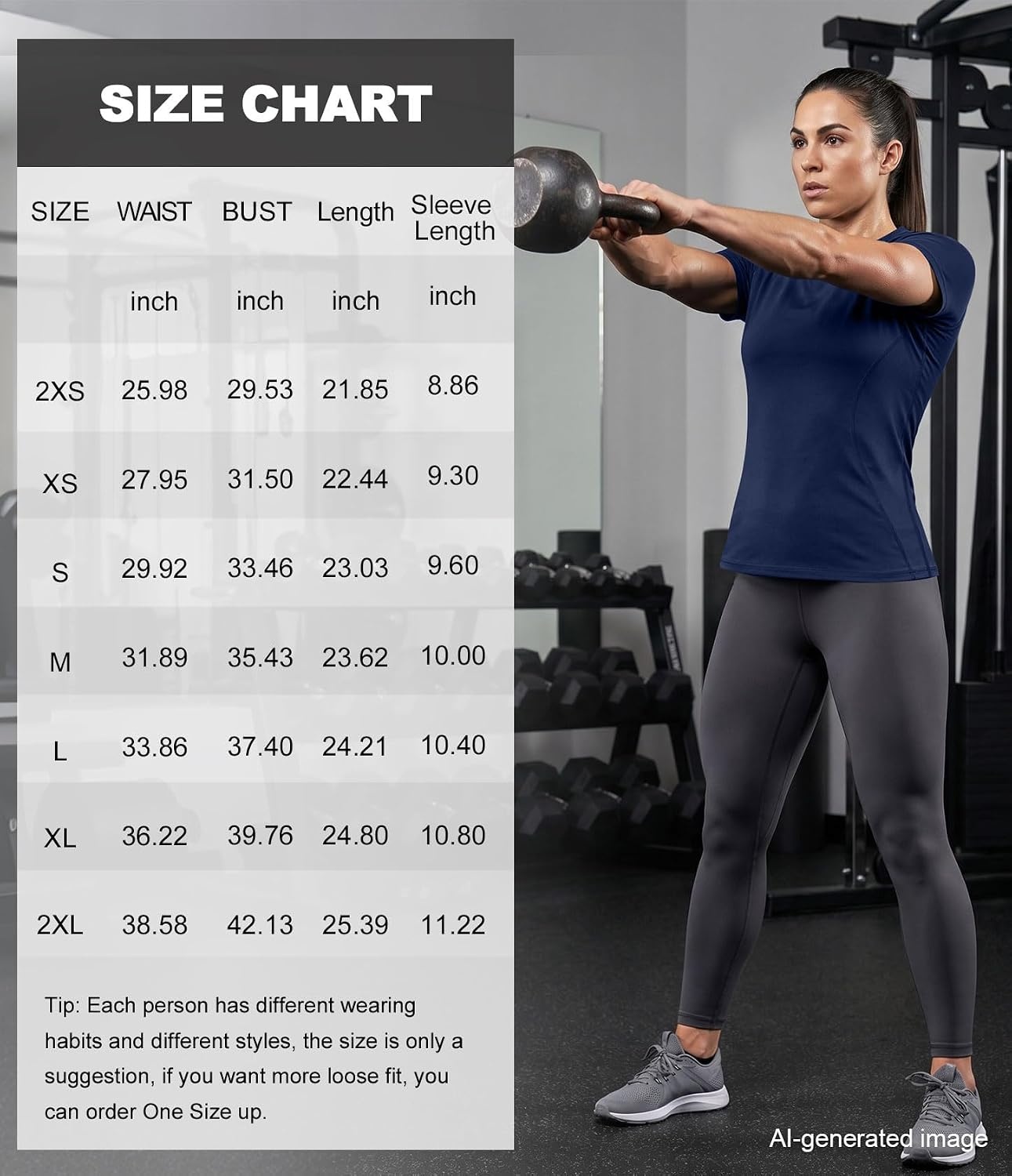 image:imageCL convallaria Womens Compression Shirt Short Sleeve Workout Yoga Top Athletic tshirts Lightweight soft cooling moisturewicking quick drying base layer Ideal for gym running and sportsLight Rose Pinkdark Bluepurpleblack Green