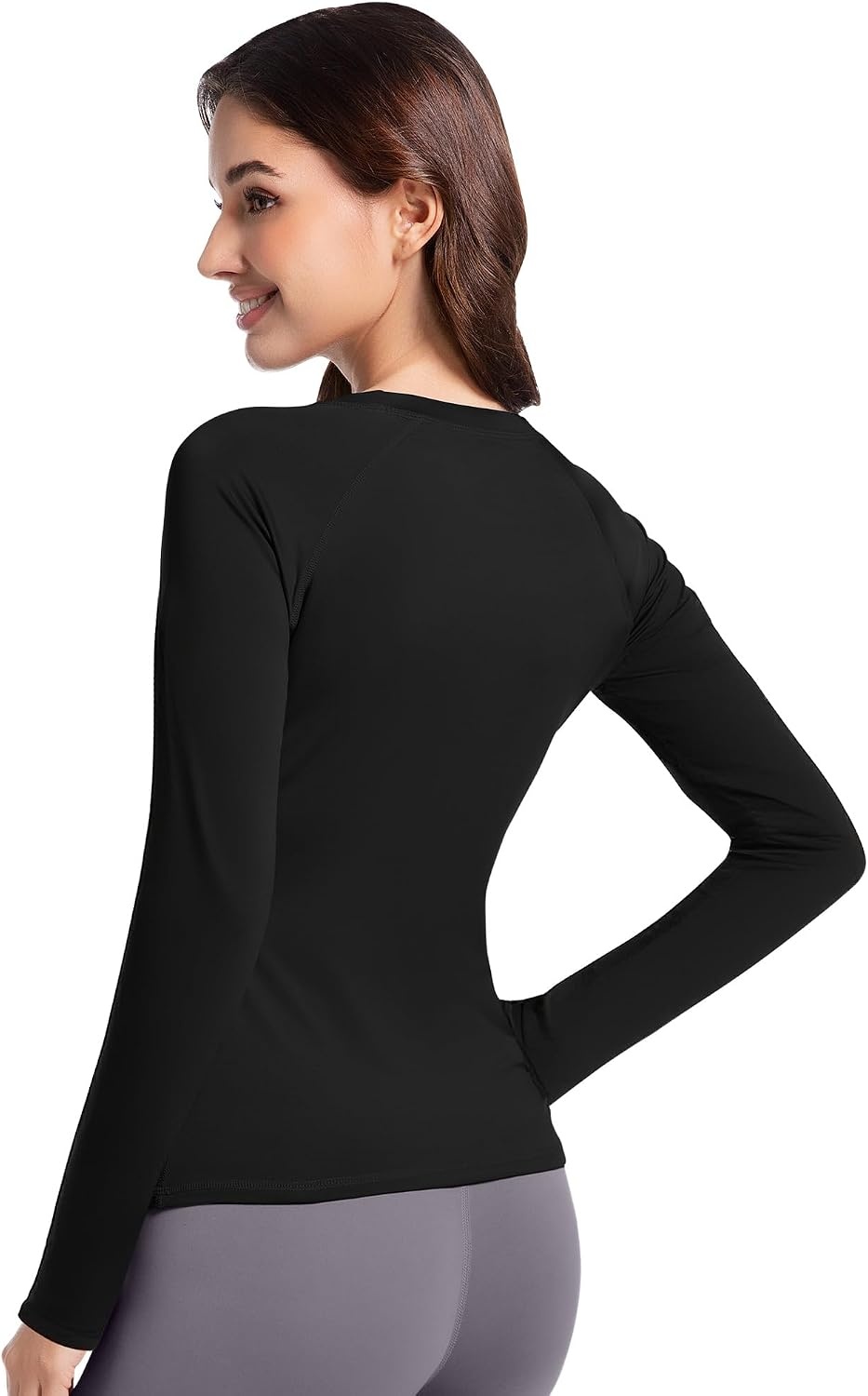 image:imageCL convallaria Womens Compression Shirt Short Sleeve Workout Yoga Top Athletic tshirts Lightweight soft cooling moisturewicking quick drying base layer Ideal for gym running and sportsBlackwhitedark Blueheather Ligth Gray