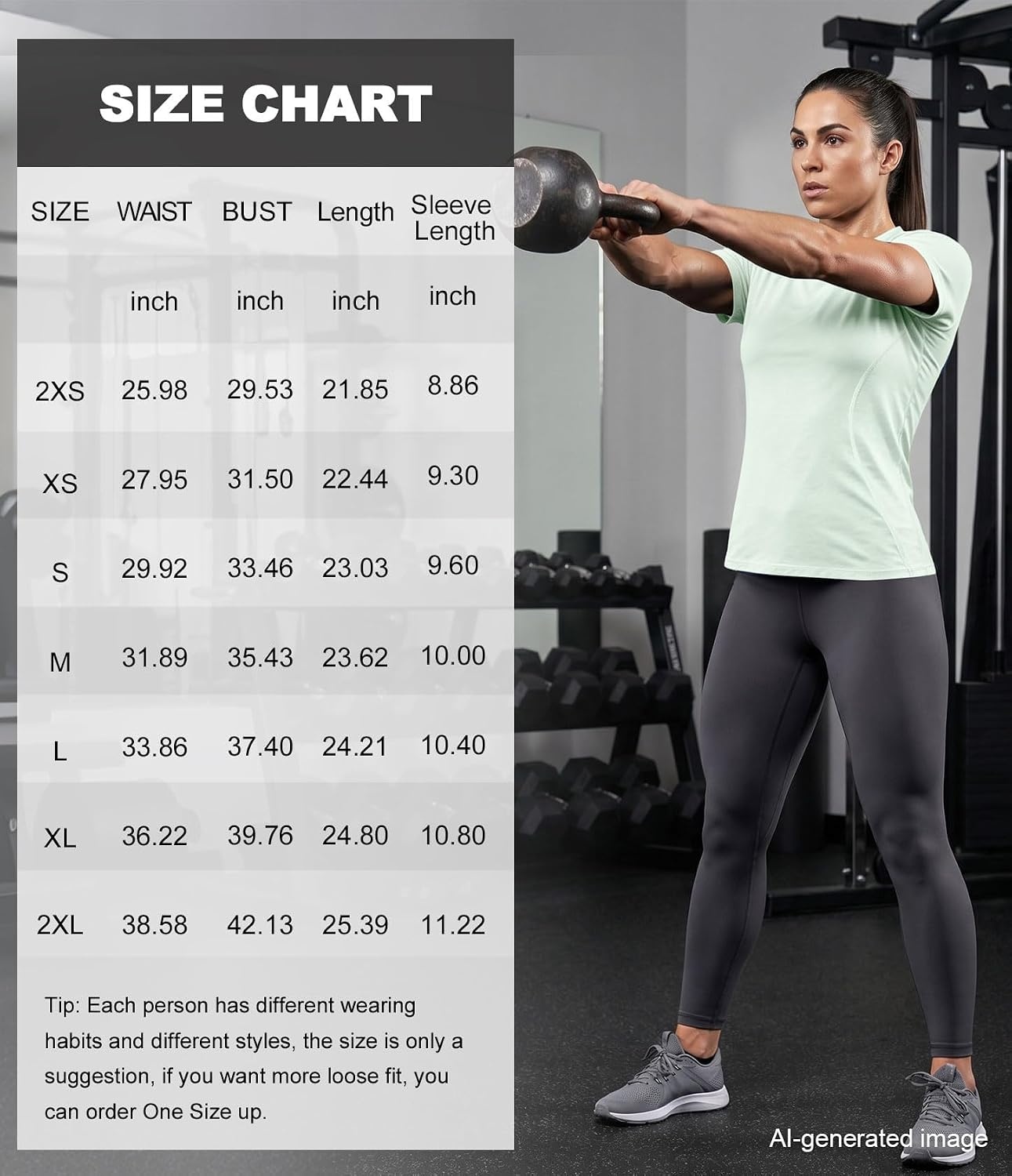 image:imageCL convallaria Womens Compression Shirt Short Sleeve Workout Yoga Top Athletic tshirts Lightweight soft cooling moisturewicking quick drying base layer Ideal for gym running and sportsLight Pinkwhitevioletlight Green