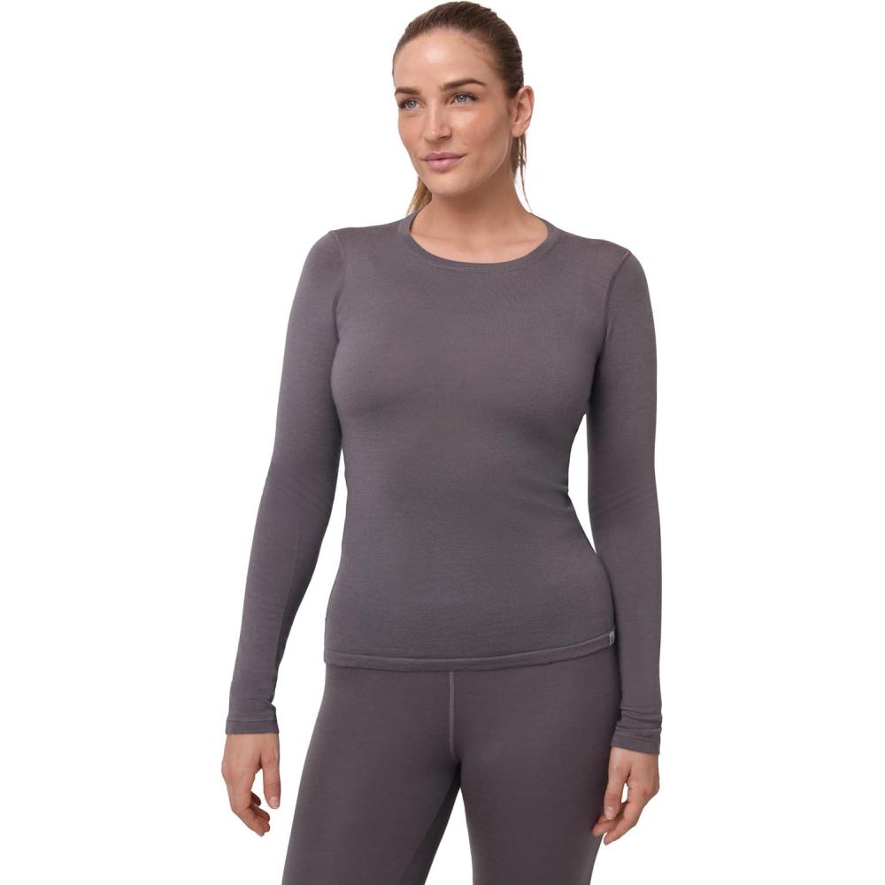 image:imageDANISH ENDURANCE Haut Thermique en Laine Merinos pour Femme sousVtements Thermiques Couche de Base dhiverGris