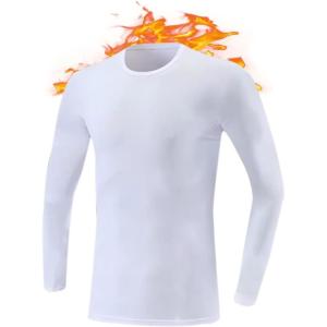 Channo sous-Vêtement Thermique Homme, Ensemble de sous – Léger et Chaud Quick Dry(Blanc  1 Pièce)