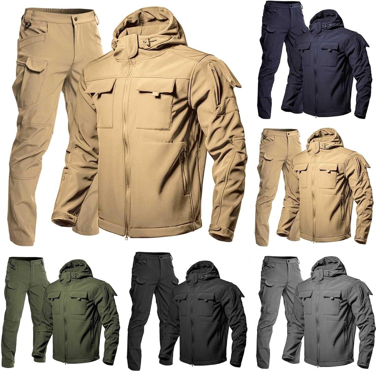 image:imageGenerisch 2025 Combinaison dhiver thermique coupevent pour homme coupe ajuste veste et pantalon pour la randonne lescalade les loisirs lhiverBleu