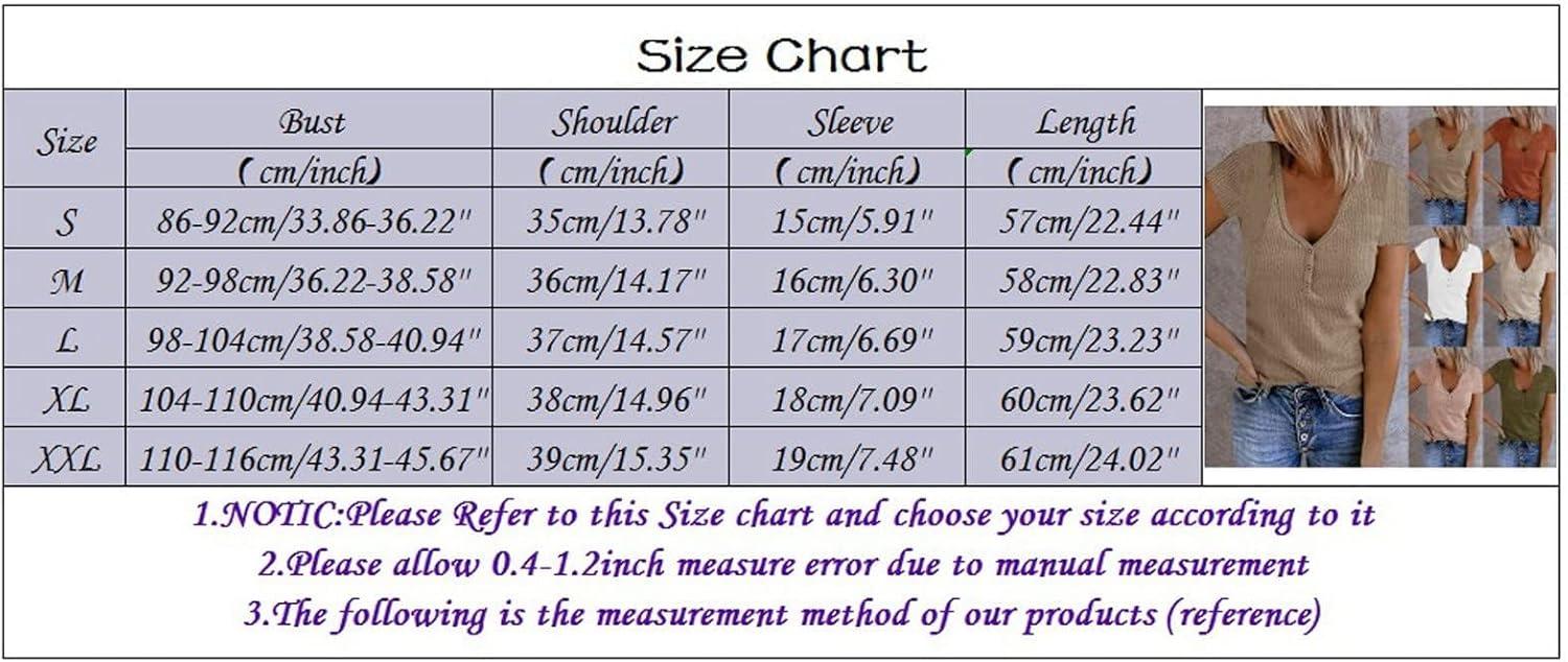 image:imageGnrique Femmes Sexy Couleur Unie t Shirt col V Pullover Slim Chemise Manches Courtes Casual Comfort Top