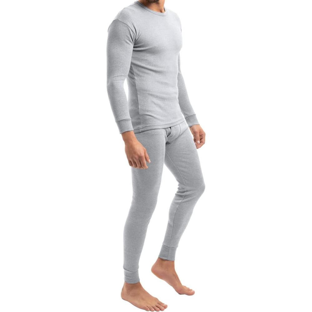 image:imageMT THERMO LIGHT  Ensemble de sousvtements thermiques fins caleon  haut  chaud et respirant  qualit celodoro  homme  tailles M  3XLGris Clair