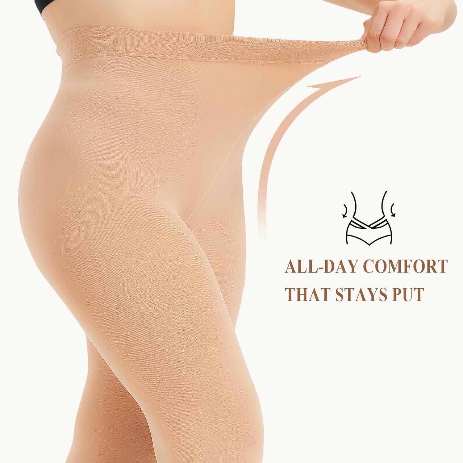 image:imageCollant Chaud Thermo pour Femme Hiver Doublure Polaire paisse Collants Thermique Gainant Opaque lastique et Confortable2 couleurs chair
